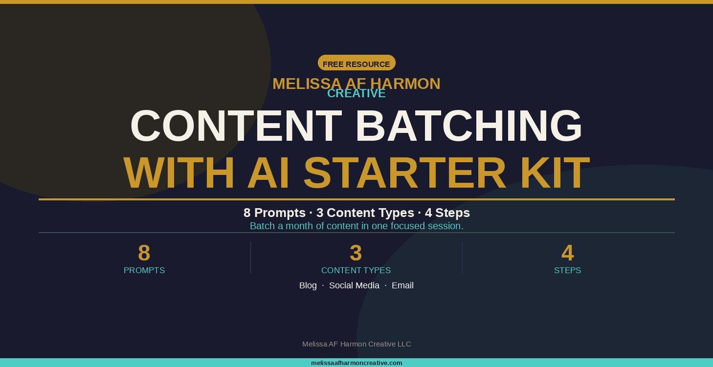 CONTENT BATCHING WITH AI STARTER KIT