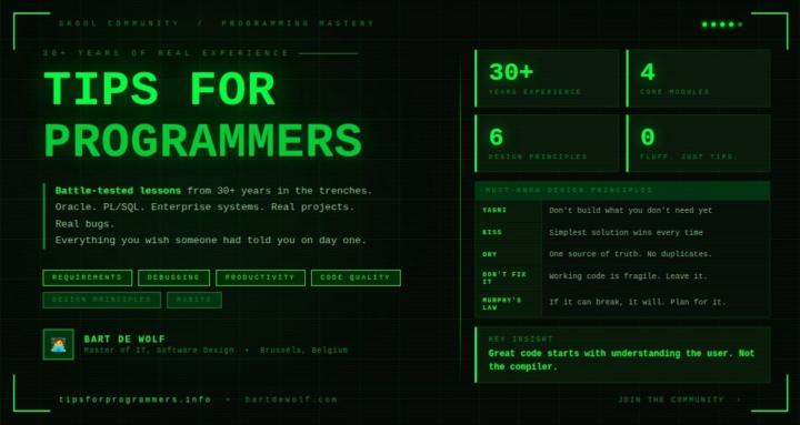 Tips for Programmers