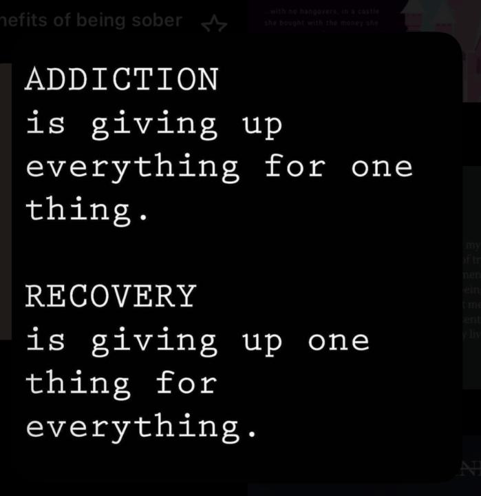 Addiction vs Recovery