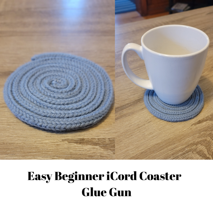 ☕ Free i Cord Pattern of the Month – Easy Beginner iCord Coaster 🧶