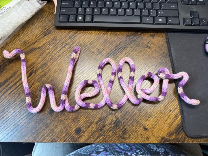 Lettering with iCord