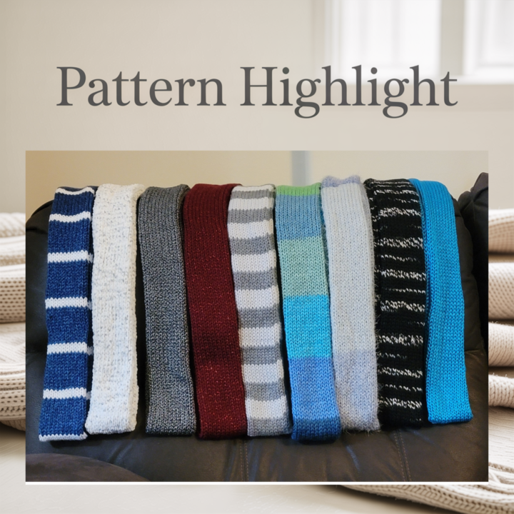 ✨ Daily Pattern Highlight – Skinny Scarves 🧣