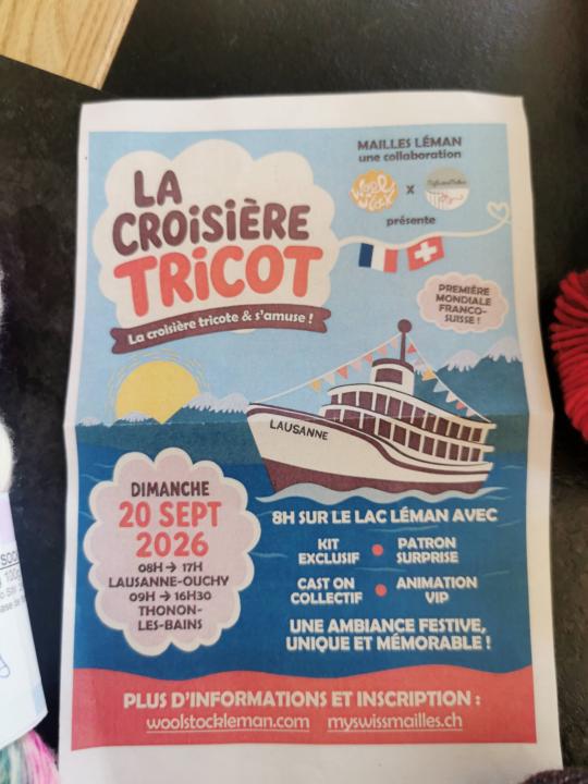 The knitting cruise:  La cruisière tricot