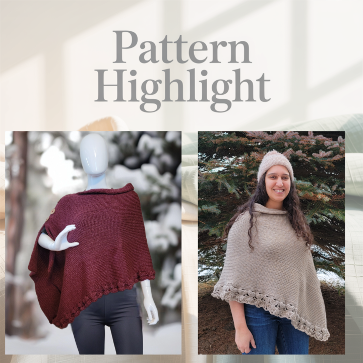 🎄 Daily Pattern Highlight – Urban Elegnace Shawl Perfect for a Last-Minute Christmas Gift 🎁
