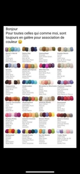 Oh no! Still in the difficult choice of colors....
