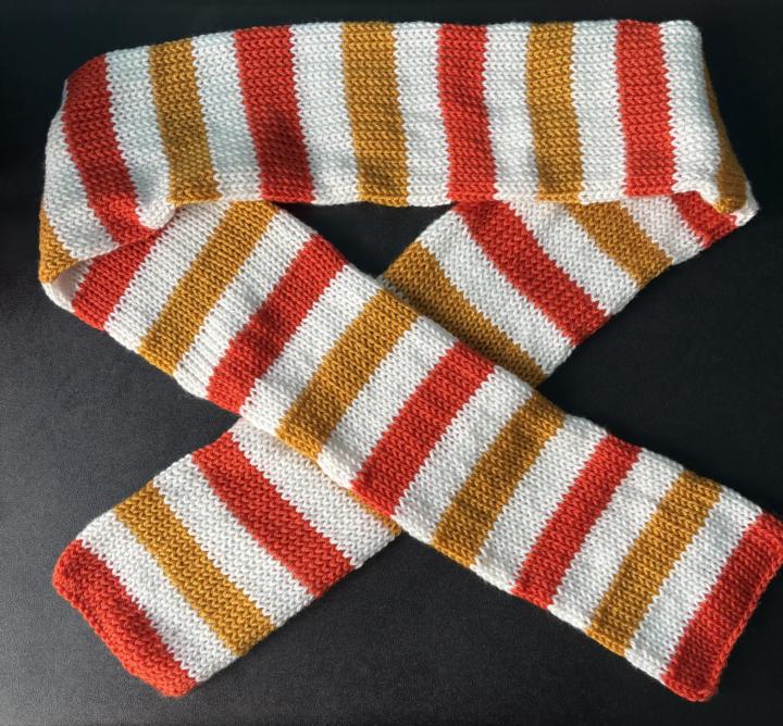 Candy corn scarf 
