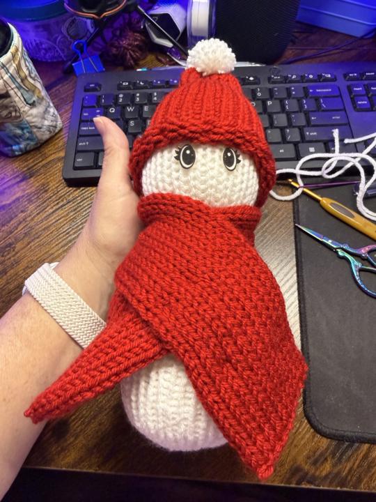 Snowman in progress 