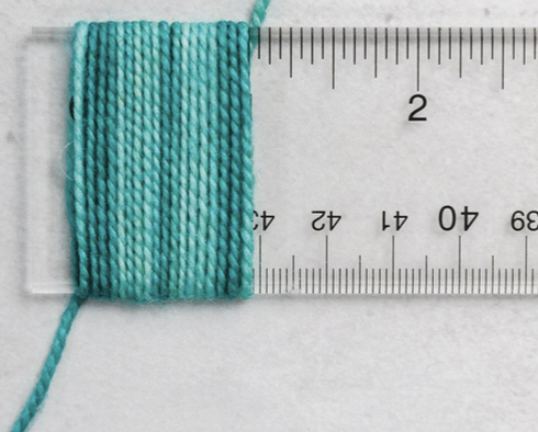 Wraps per inch: WPI