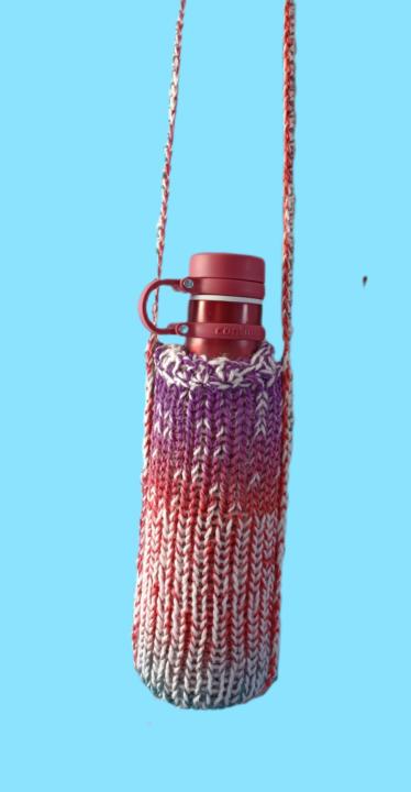 I finished another water bottle carrier/holder 
