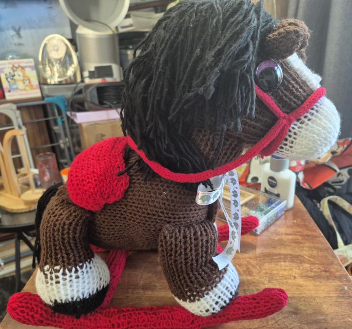 The rocking horse i made one of. My most best ones I done as was made for our first grandson xx
