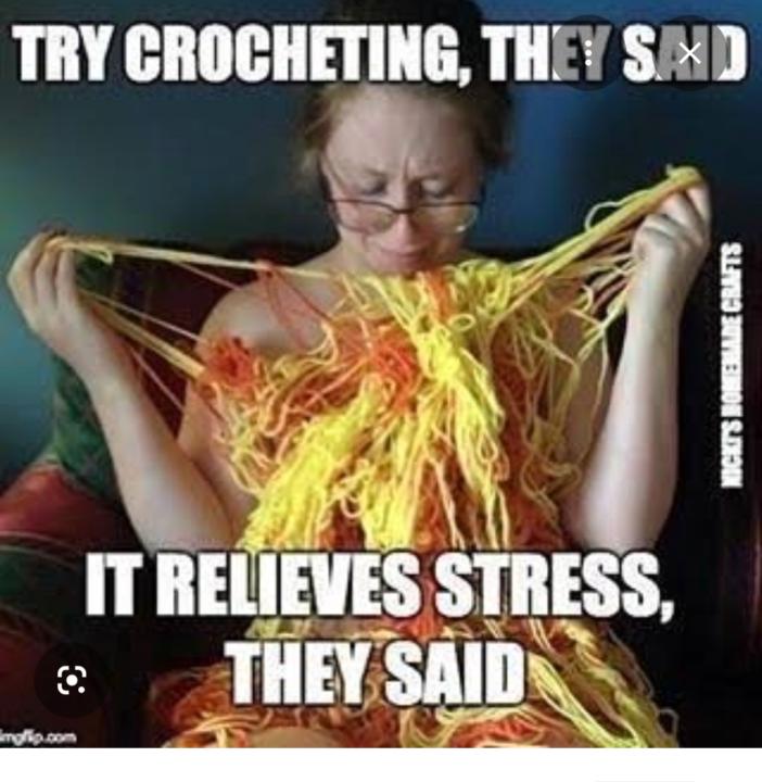 Well actual crochetvcan relive stress. 