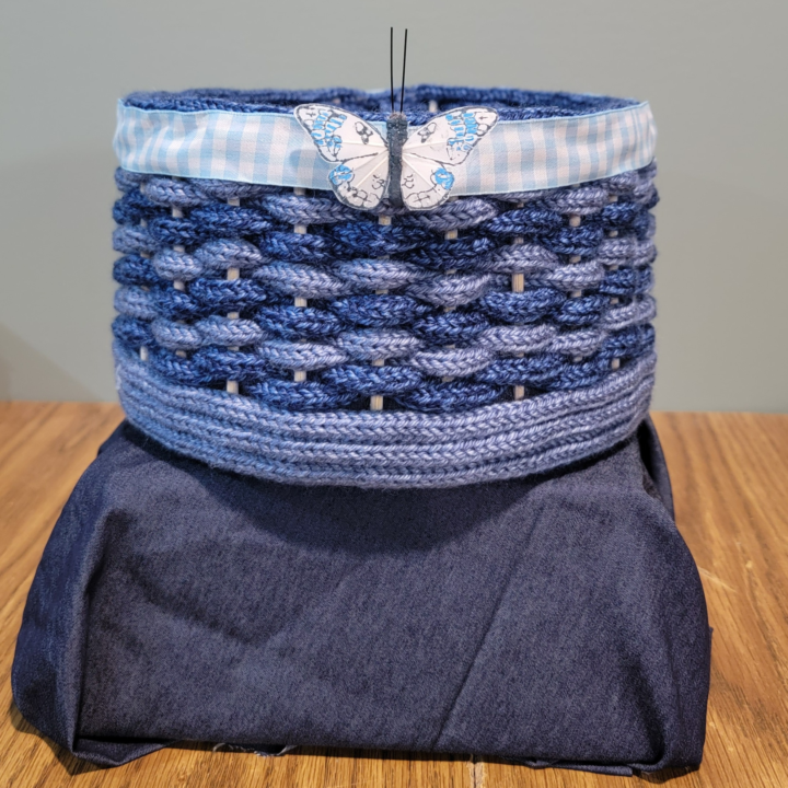 🧺 New Free Pattern Added –Demin Drift  iCord Basket 🧶