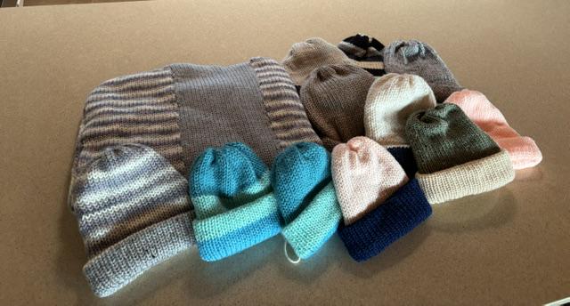 April Charity Challenge - 11 hats and 1 baby blanket