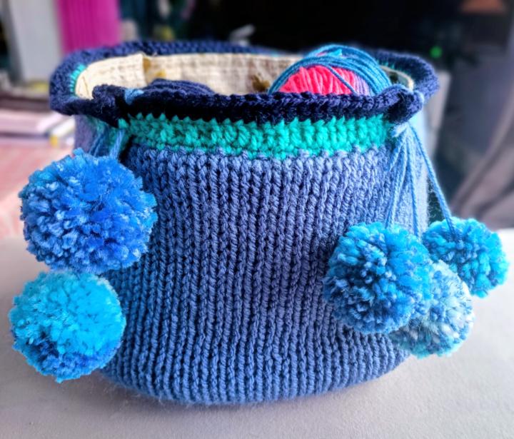 Finished storage basket.....