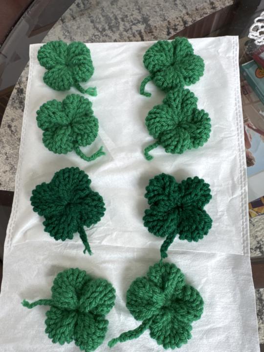Shamrock hair barrettes