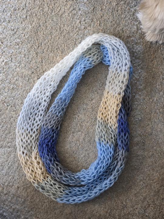 Drop Stitch Infinity Scarf (On Sentro 22 pin)