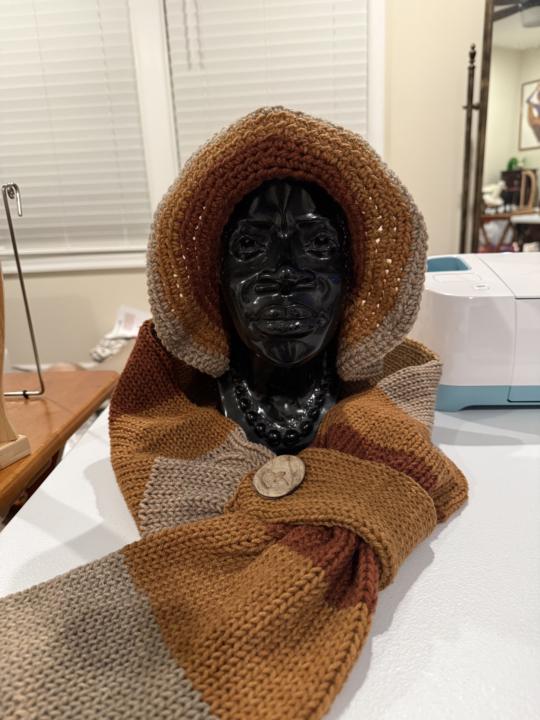Scarf w/loop to match the bucket hat