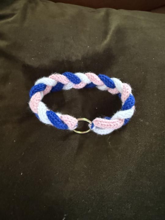 Braided bracelet keychain