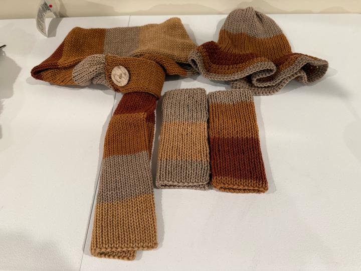 Completed Fingerless Gloves