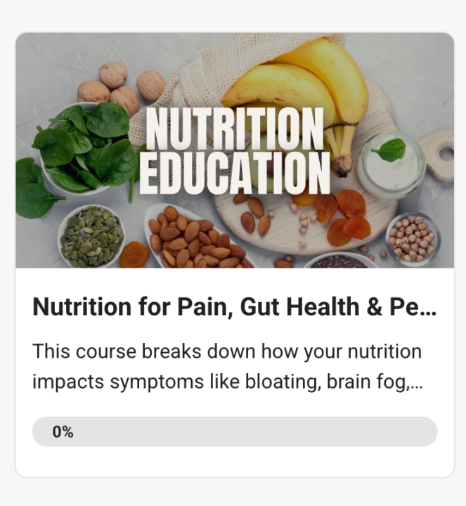 Unlock the Nutrition Course (Bloating, Brain Fog, Gut Health)