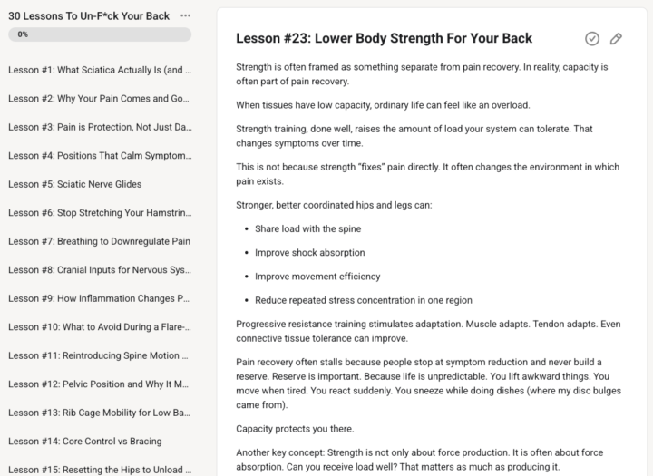 30 FREE Lessons on How to Un-F*ck Your Back