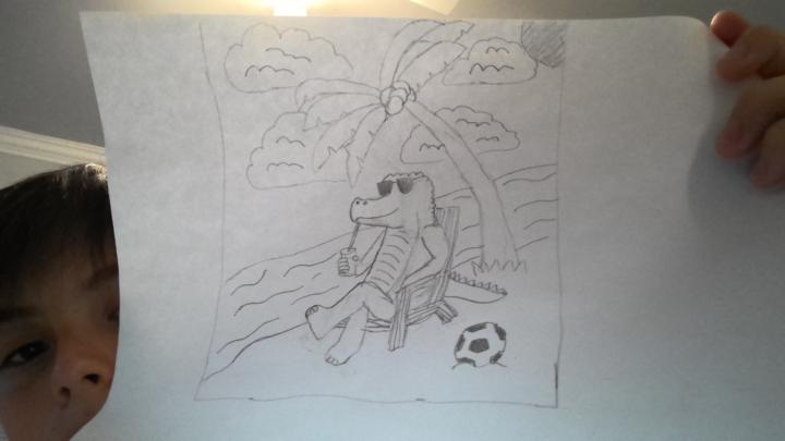 My beach alligator