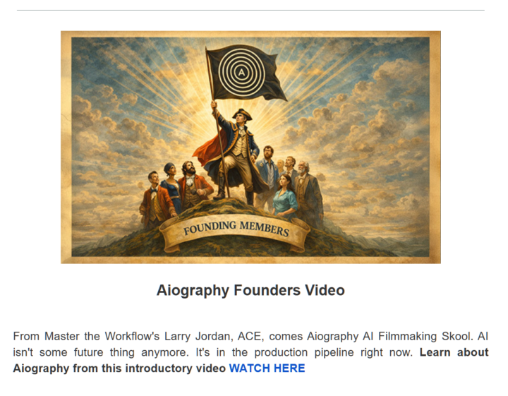 AIography Featured in the ACE Newsletter 🎬