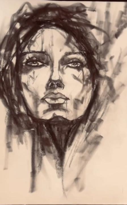 Charcoal is messy