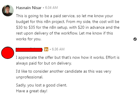 Why I Lost My First LinkedIn Client? 💭