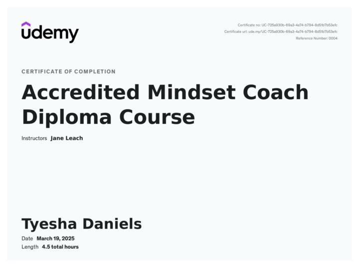 Accredited Mindset Coach 