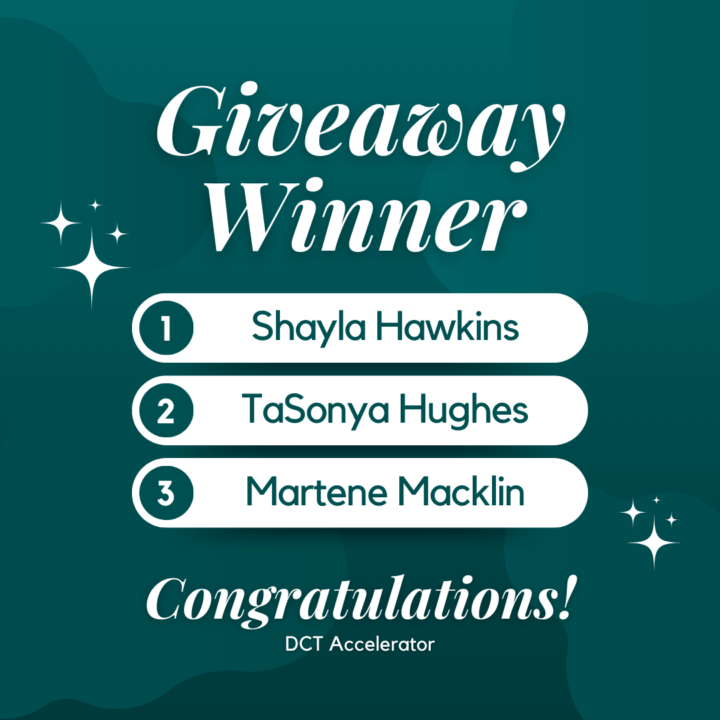 DCT Accelerator Scholarship Winners