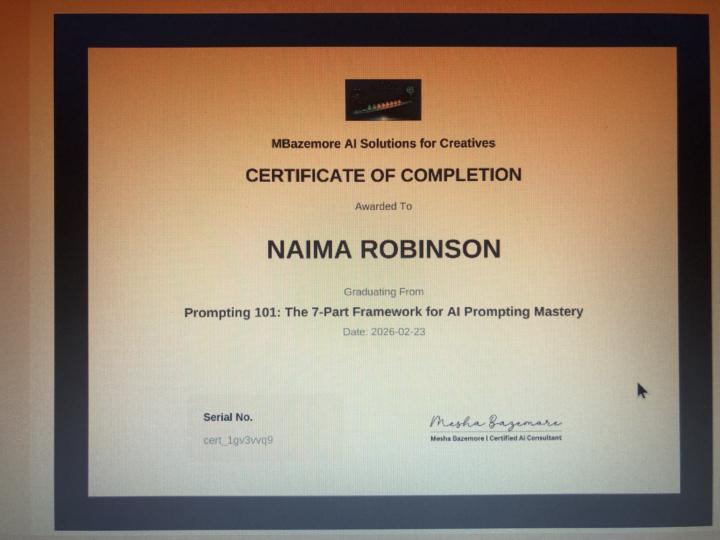 I did it 