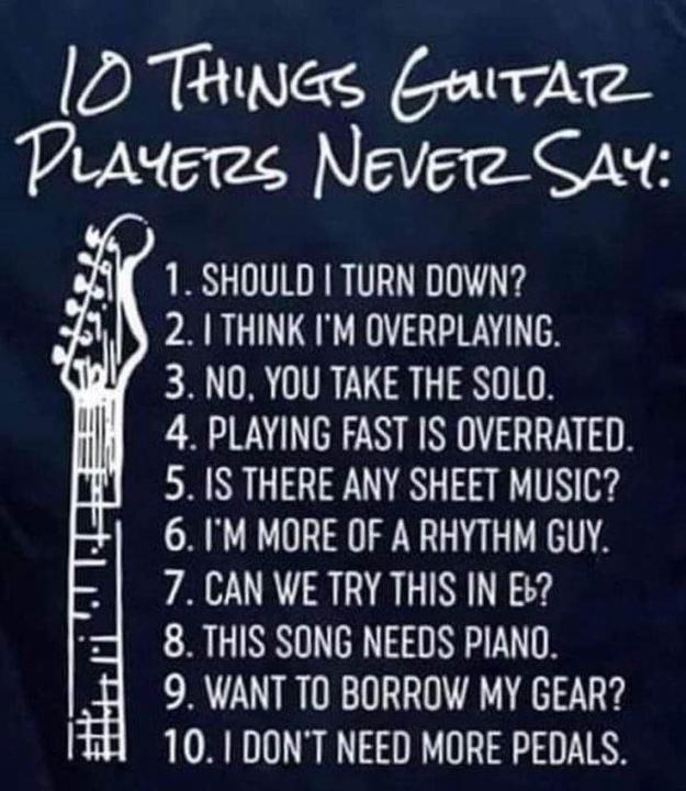 Guitarist Facts