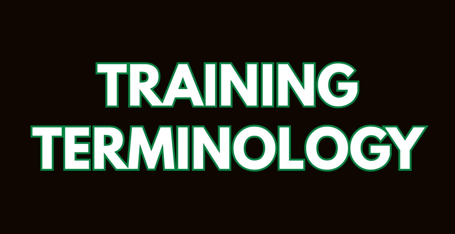 Training Terminology