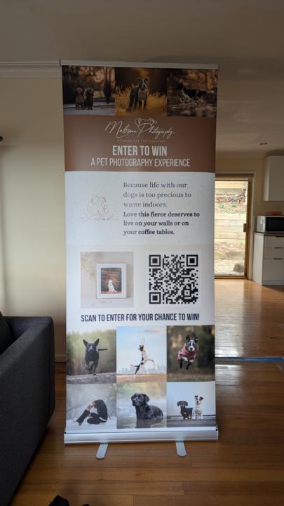 My brand new pull up banner arrived!