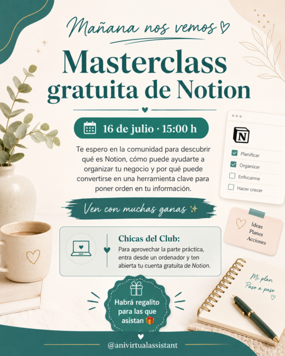 MASTERCLASS - NOTION PARA EMPREDEDORAS -