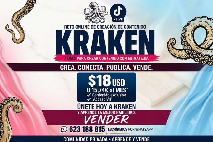RETO KRAKEN POSTEA DE 3 A 10 VIDEOS DIARIOS  