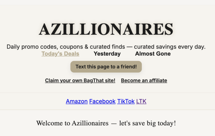 BagThat Affiliate Program