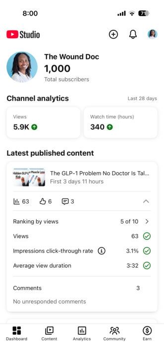 Reached 1000 subscribers!