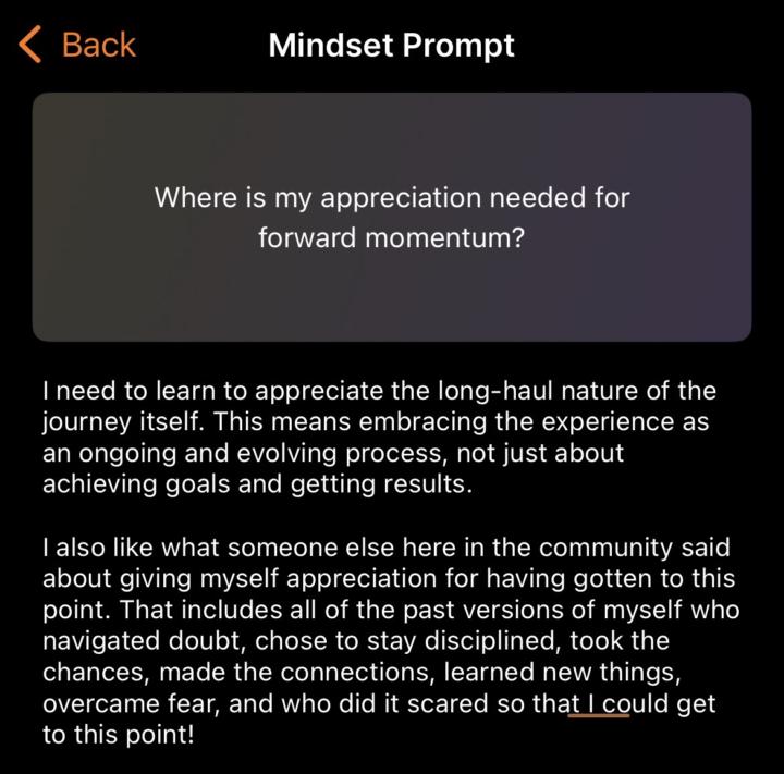 Mindset prompt 