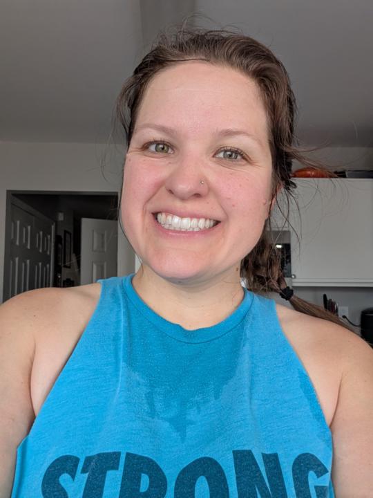 Interval run + core work today 🥵