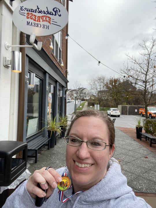 Turkey Trot warm up!