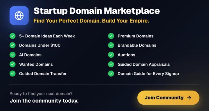 Startup Domain Marketplace