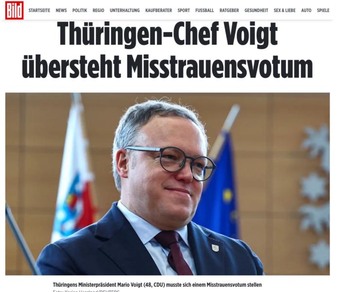 Betrüger in Thüringens Parlament in der Mehrheit.
