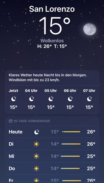 Guten Morgen nach Europa!