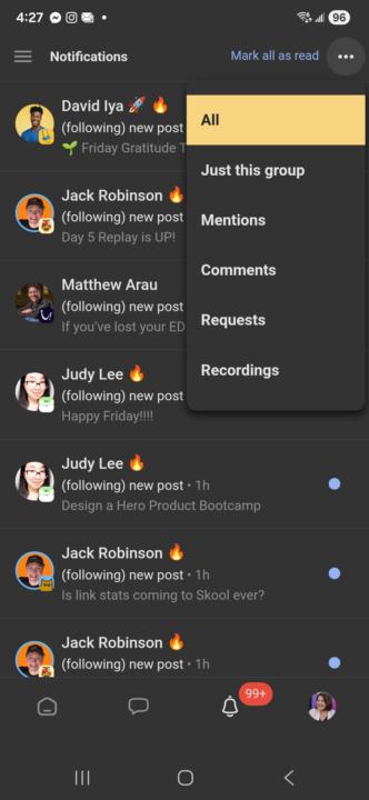 Skool Notifications Update
