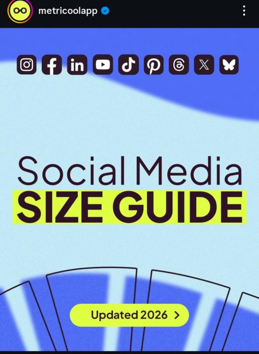 New Sized Guide for Social Media 2026