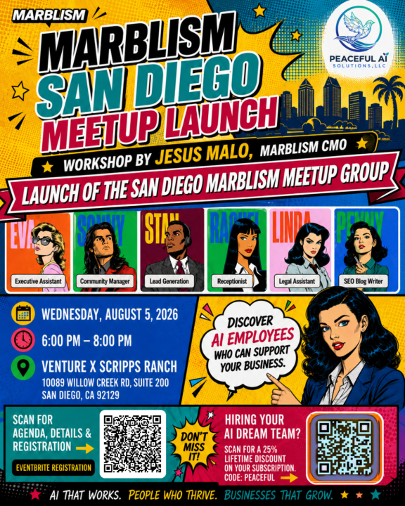 San Diego: Marblism Meetup + Workshop w/CMO 