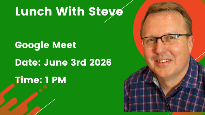 We have a date for our next Lunch With Steve!
