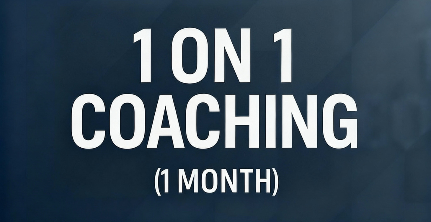 1 on 1 Coaching (1 month)